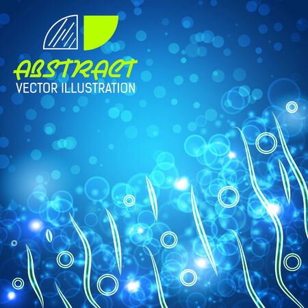 bokeh abstract background vector illustrationのイラスト素材