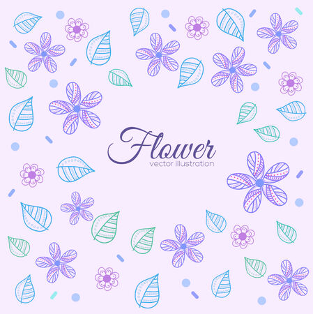 Flower background concept.  illustrationのイラスト素材