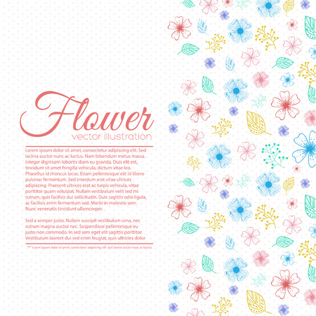 Flower background concept.  illustrationのイラスト素材