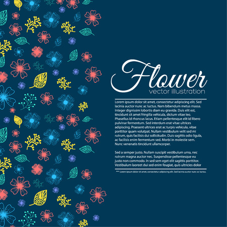 Flower background concept.  illustrationのイラスト素材