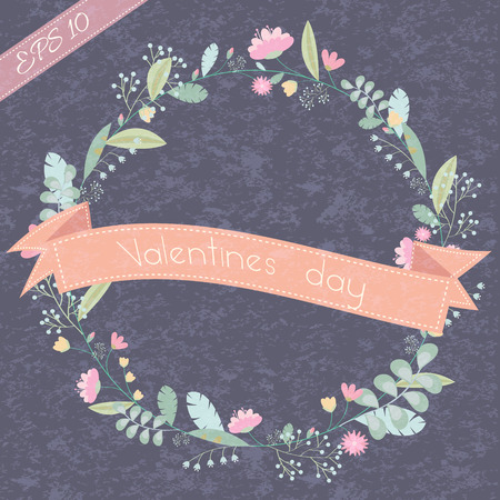 retro flower background concept. Vector illustrationのイラスト素材