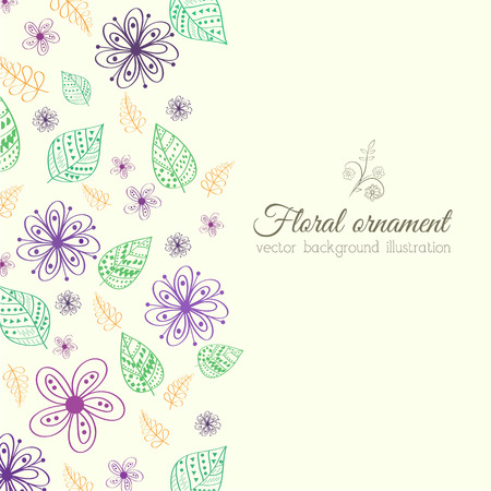 retro flower background concept. Vector illustrationのイラスト素材