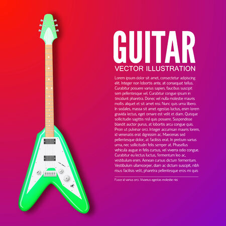 guitar background concept. Vector illustrationのイラスト素材