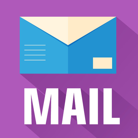 flat envelope design. vector illustration conceptのイラスト素材