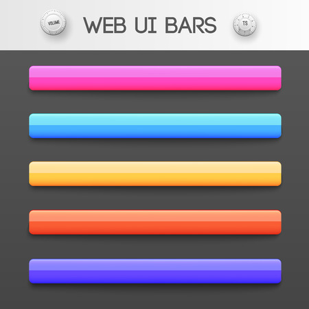 web interface ui elements. Vector illustrationのイラスト素材