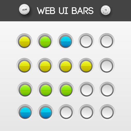 web interface ui elements. Vector illustrationのイラスト素材
