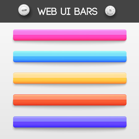 web interface ui elements. Vector illustrationのイラスト素材