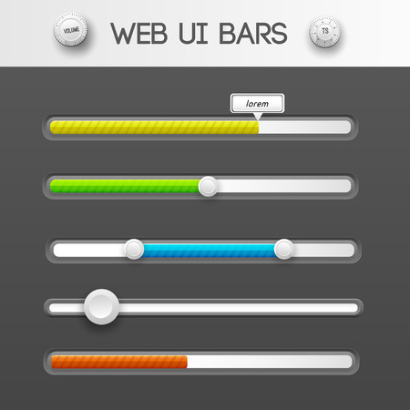 web interface ui elements. Vector illustrationのイラスト素材