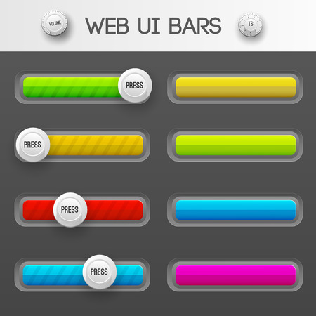 web interface ui elements. Vector illustrationのイラスト素材