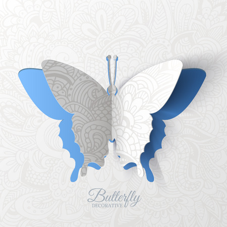 beautiful colorful butterfly background conceptのイラスト素材