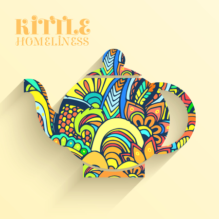 Hand drawn abstract background ornamentのイラスト素材