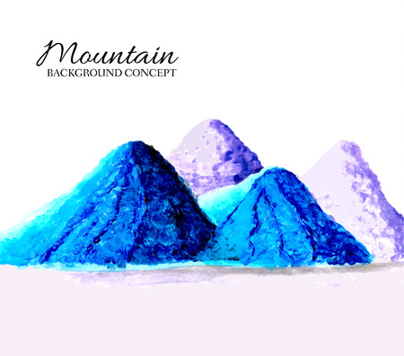 mountains painted oils background concept. Vector illustration dのイラスト素材