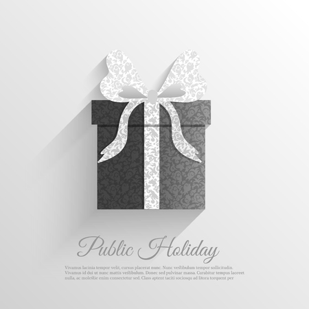colorful vintage gift postcard set iconsのイラスト素材