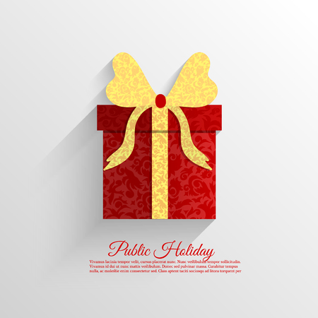 colorful vintage gift postcard set iconsのイラスト素材