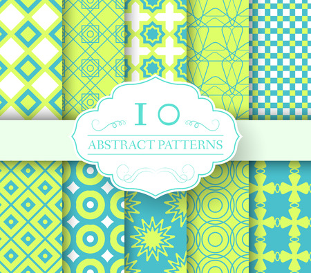 collection set abstract swatches seamless pattern.  Endless texture, minimalistic, universal, print with label logo concept. Vector template for greeting card or invitation design backgroundのイラスト素材