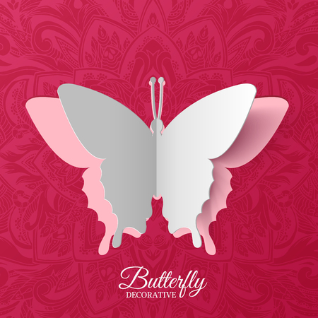 beautiful colorful butterfly background concept. Vectorのイラスト素材