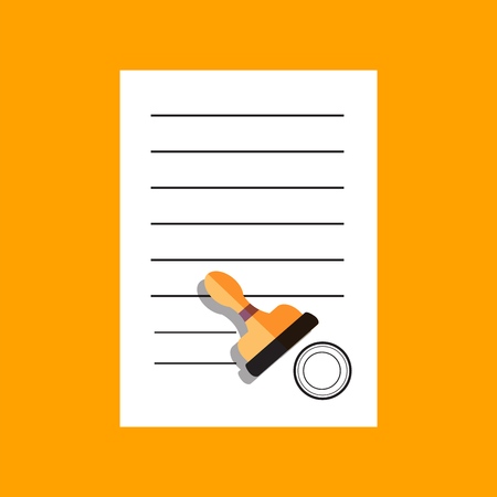 flat document icon concept. vector illustration design.のイラスト素材