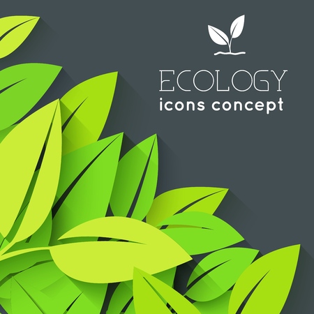 eco leaf background concept. Vector illustration designのイラスト素材