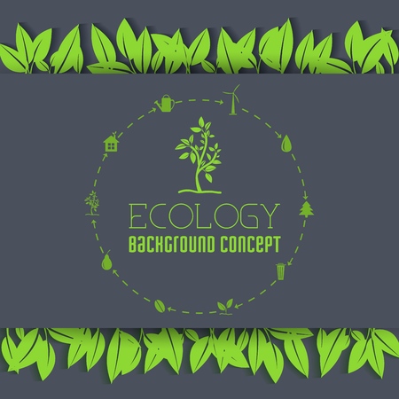 eco leaf background concept. Vector illustratiob design.のイラスト素材
