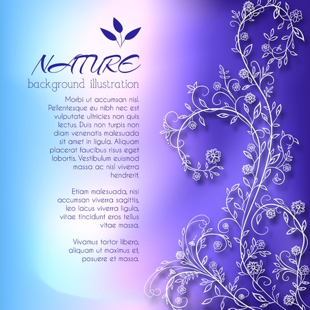 floral nature background concept. Vector illustration design/のイラスト素材