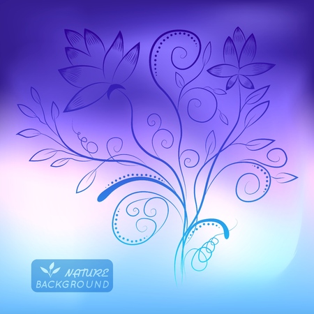 floral nature background concept. Vector illustration design/のイラスト素材