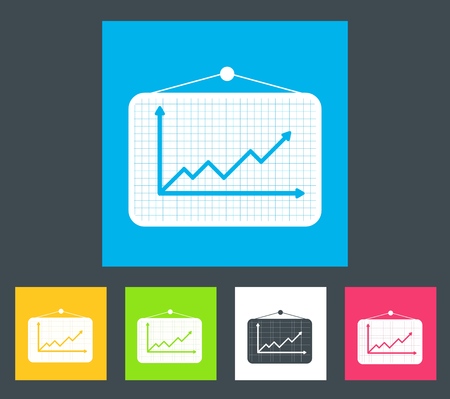 flat increase background concept. Vector illustrationのイラスト素材