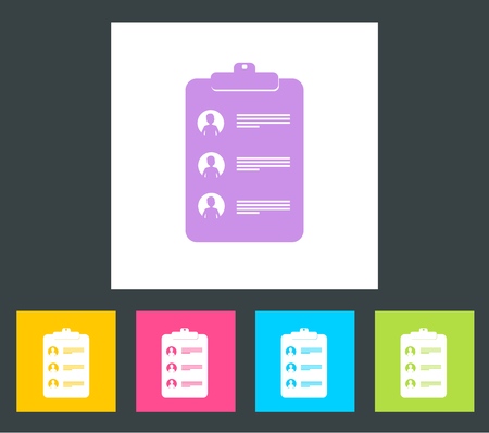 flat list background concept. Vector illustrationのイラスト素材