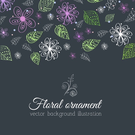 flower ornament backgroud concept. vector illustrationの写真素材