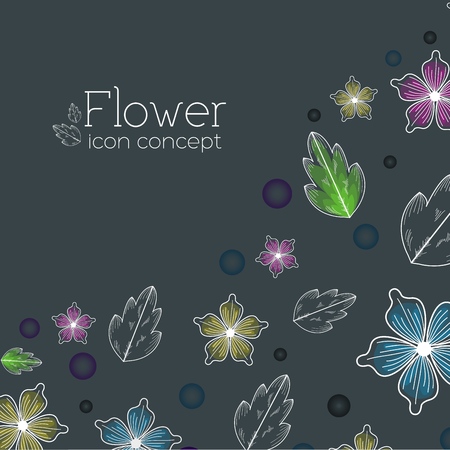 flower ornament backgroud concept. vector illustrationの写真素材