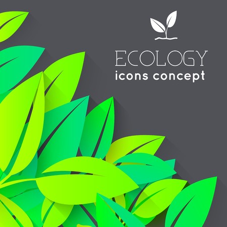 eco leaf background concept. Vector illustration design.のイラスト素材