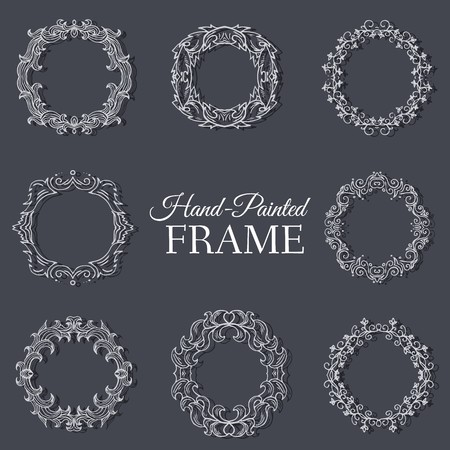 Hand drawn abstract background ornament illustration concept. Vector decorative retro banner of card or invitation design. Vintage traditional, Islam, arabic, indian, ottoman motifs, elementsのイラスト素材