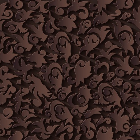 seamless pattern abstract ornament illustration concept. Vector decorative retro banner of card or invitation design. Vintage traditional, Islam, arabic, indian, ottoman motifs, elementsのイラスト素材