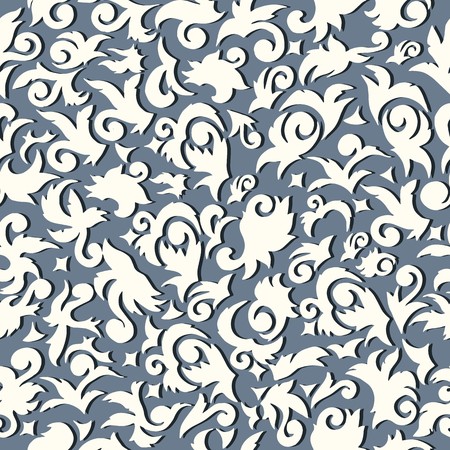 seamless pattern abstract ornament illustration concept. Vector decorative retro banner of card or invitation design. Vintage traditional, Islam, arabic, indian, ottoman motifs, elementsのイラスト素材