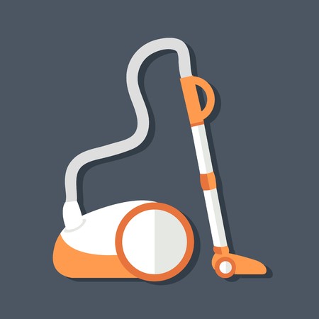 vacuum cleaner vector illustration symbol object. Flat icon style concept designのイラスト素材