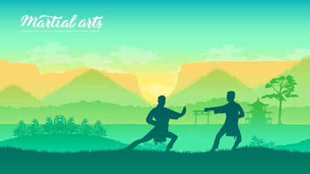 China warriors martial artsのイラスト素材