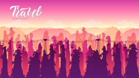 Top rated tourist attractionsのイラスト素材