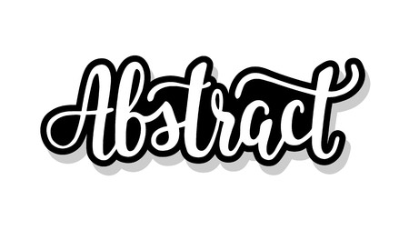 Abstract bloom calligraphy template text for your design illustration concept. Handwritten lettering title vector words on white isolatedのイラスト素材