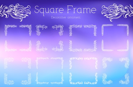 Hand drawn abstract background ornament frame illustration concept. Vector decorative retro banner of card or invitation design. Vintage traditional, Islam, arabic, indian, ottoman motifsのイラスト素材
