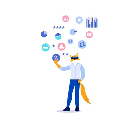 App UI, UX development vector illustrationのイラスト素材