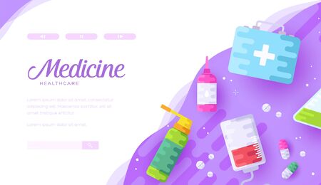 Medical equipment for healthcare and treatment.のイラスト素材