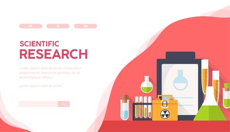 Science laboratory equipment. Medical researches.のイラスト素材