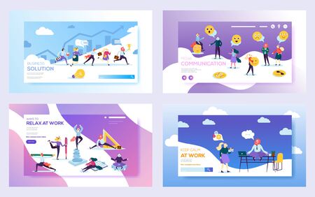 Relax at Work for Business teamwork Socialのイラスト素材