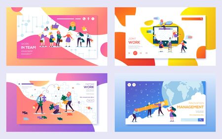 Creative Character Businessman Partner Conceptのイラスト素材