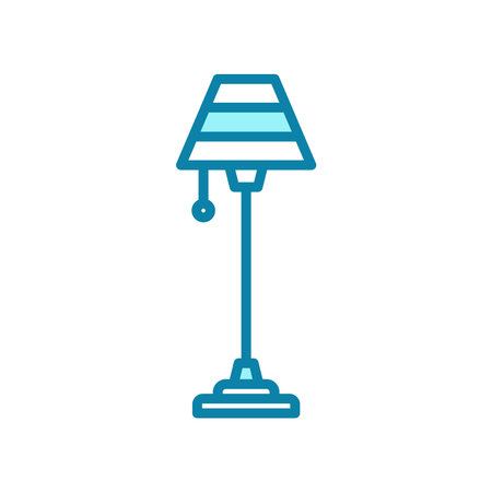 floor lamp icon vector design template in white backgoundのイラスト素材