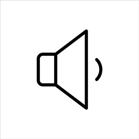 speaker icon vector design template in white backgroundのイラスト素材