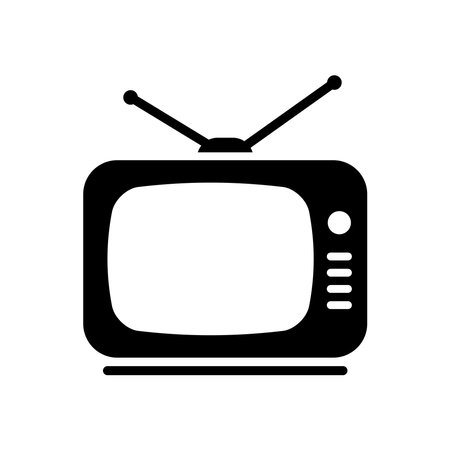 television icon vector design template in white backgroundのイラスト素材