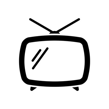 television icon vector design template in white backgroundのイラスト素材