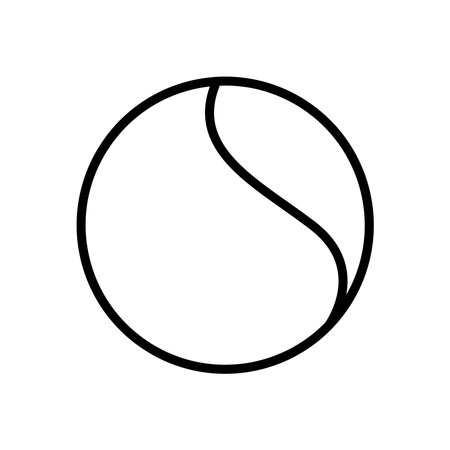 tennis ball icon vector design template in white backgroundのイラスト素材