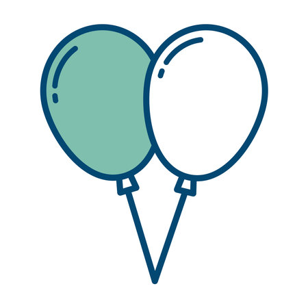 balloon icon vector design template in white backgroundのイラスト素材