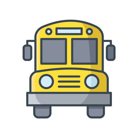 bus icon vector design template in white backgroundのイラスト素材